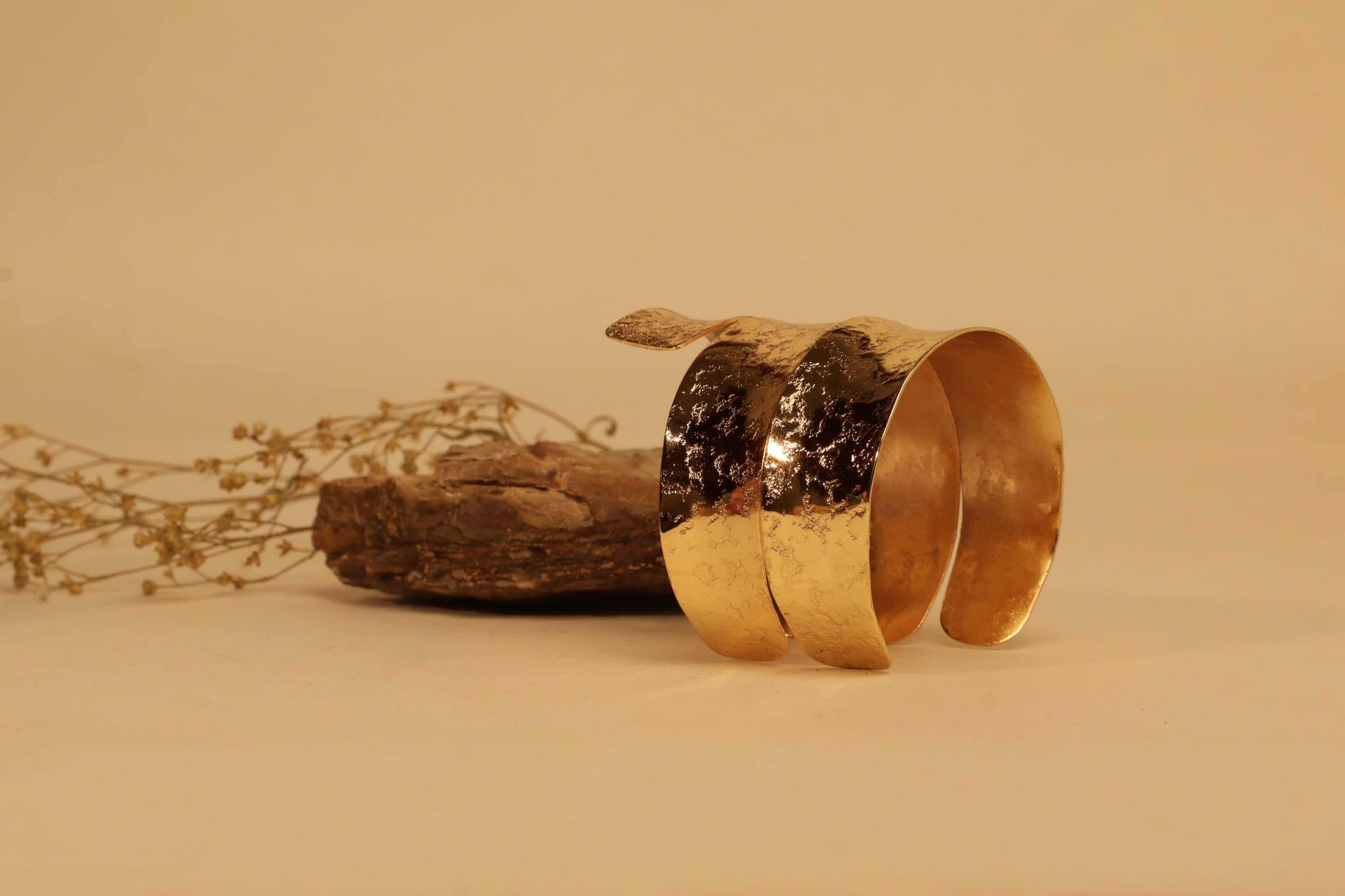 Golden Cascade Cuff