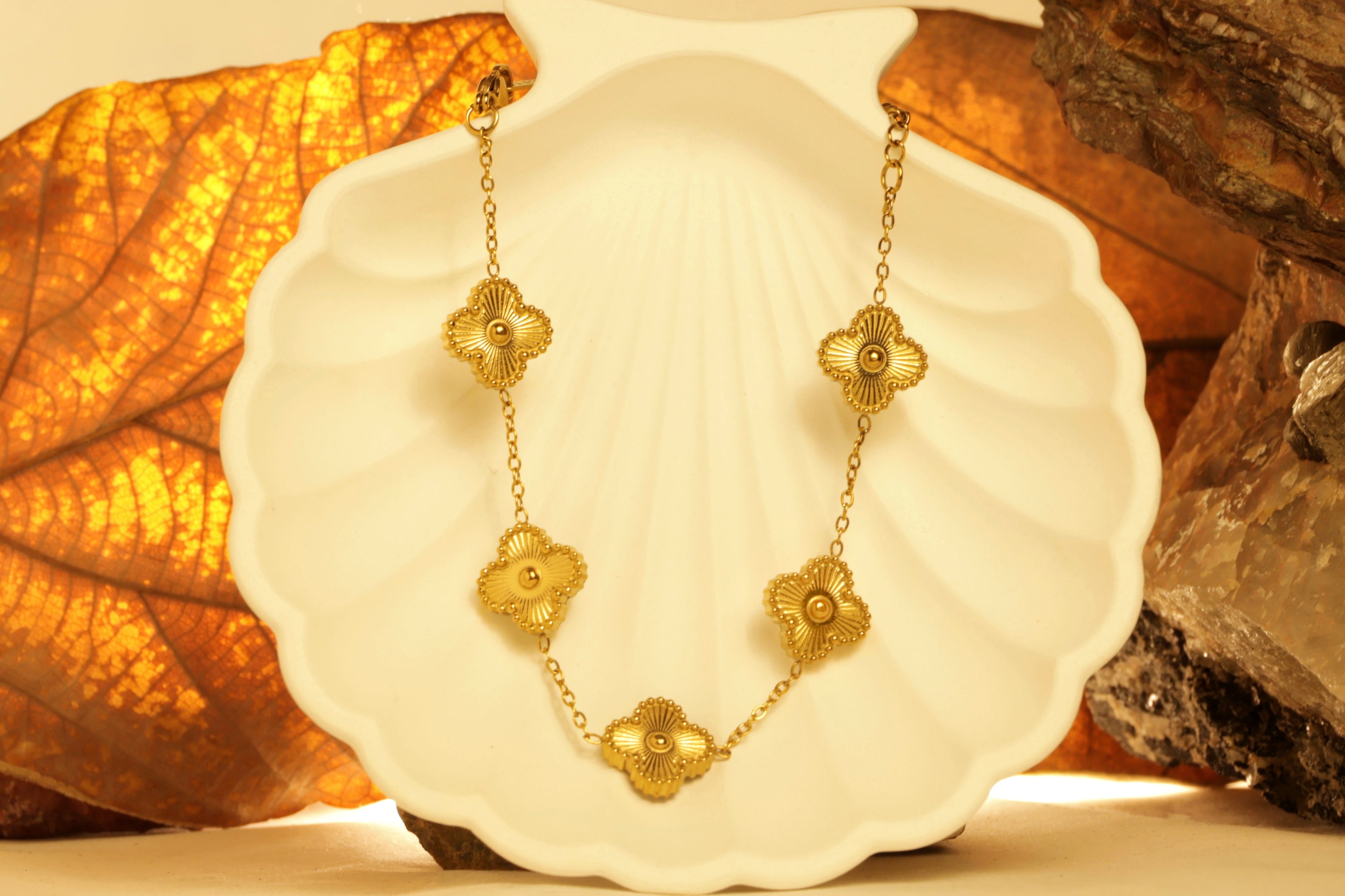 Golden Clover Bracelet