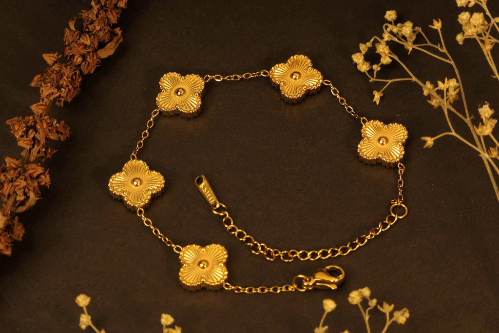 Golden Clover Bracelet