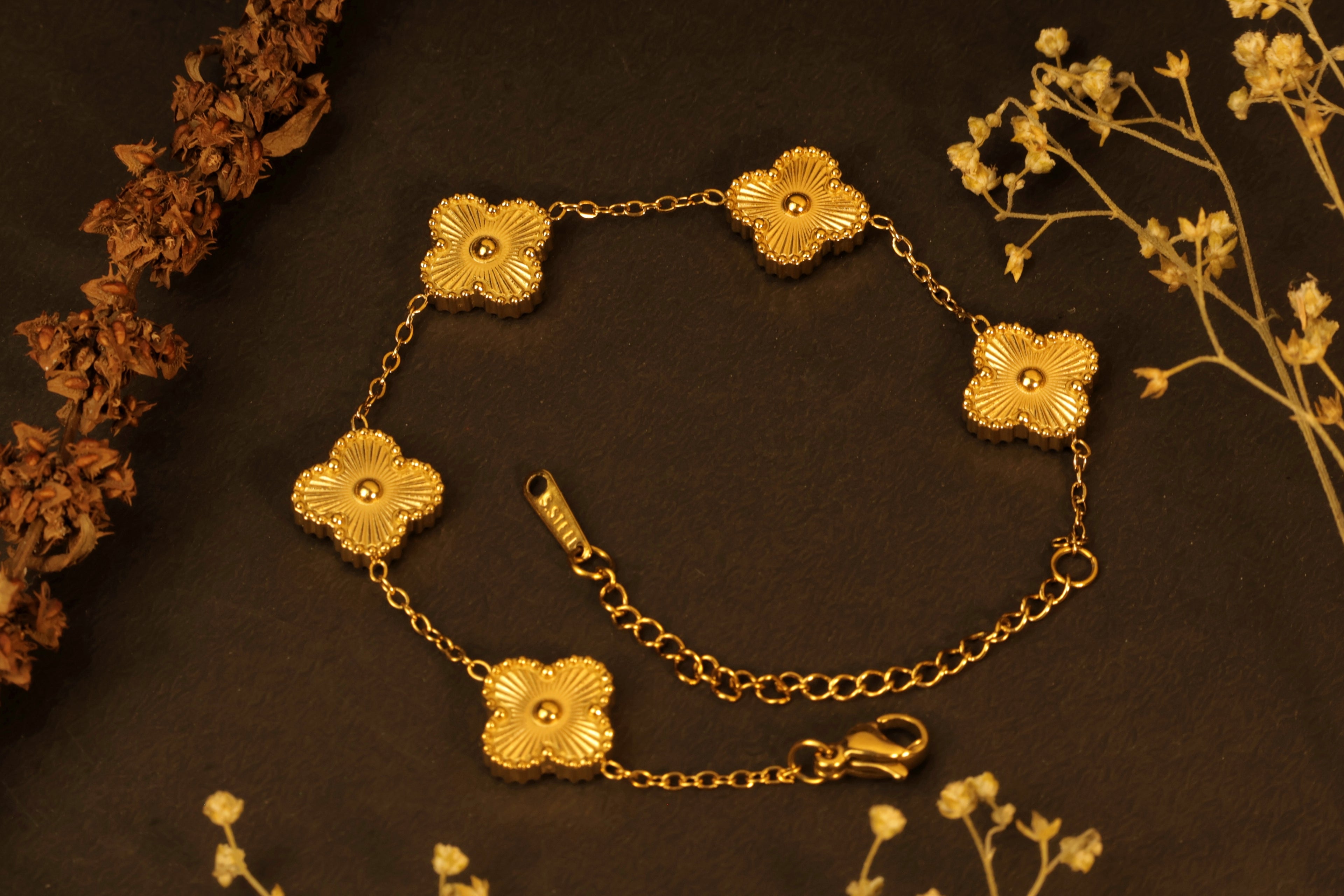 Golden Clover Bracelet