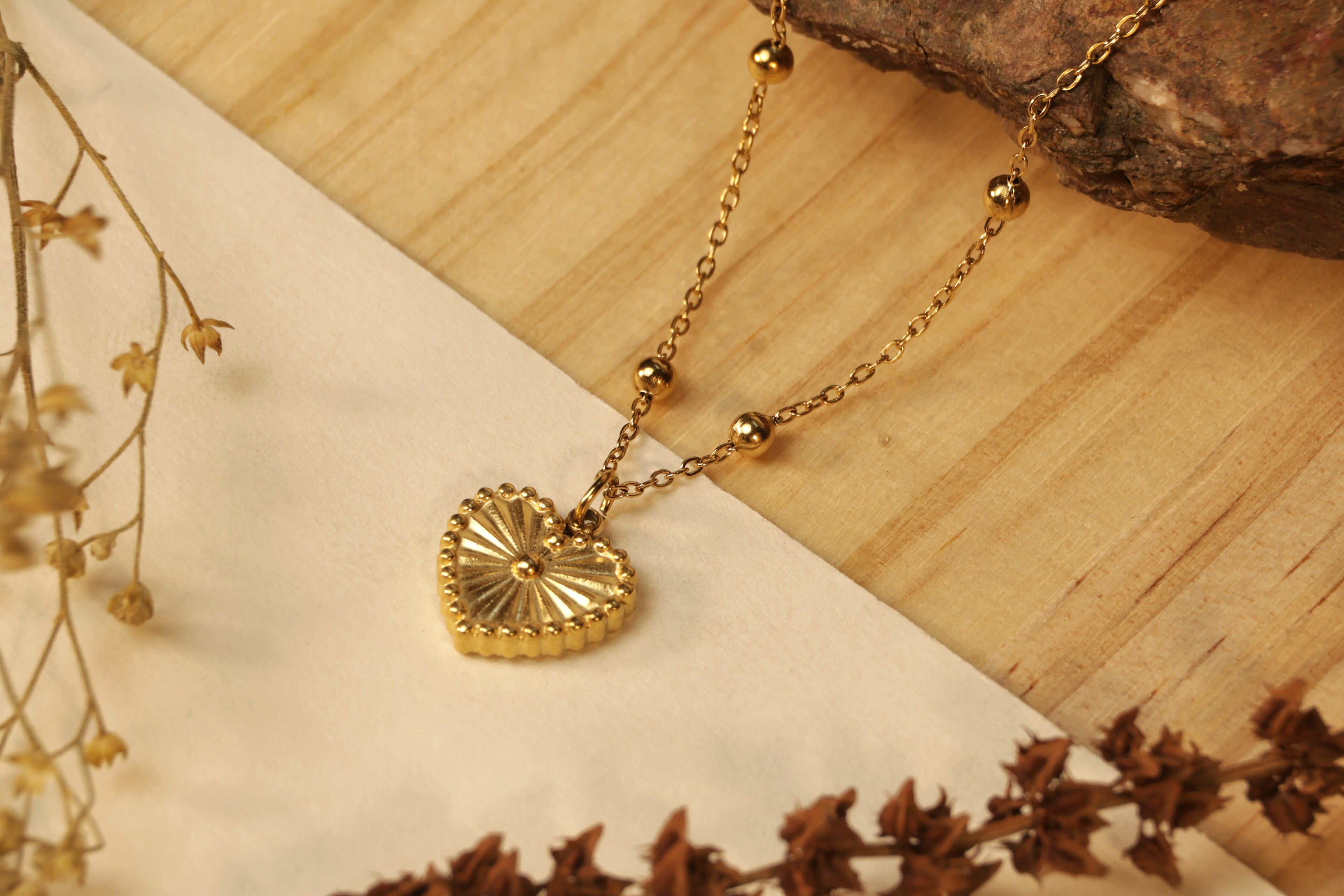 Day & Night Heart Necklace