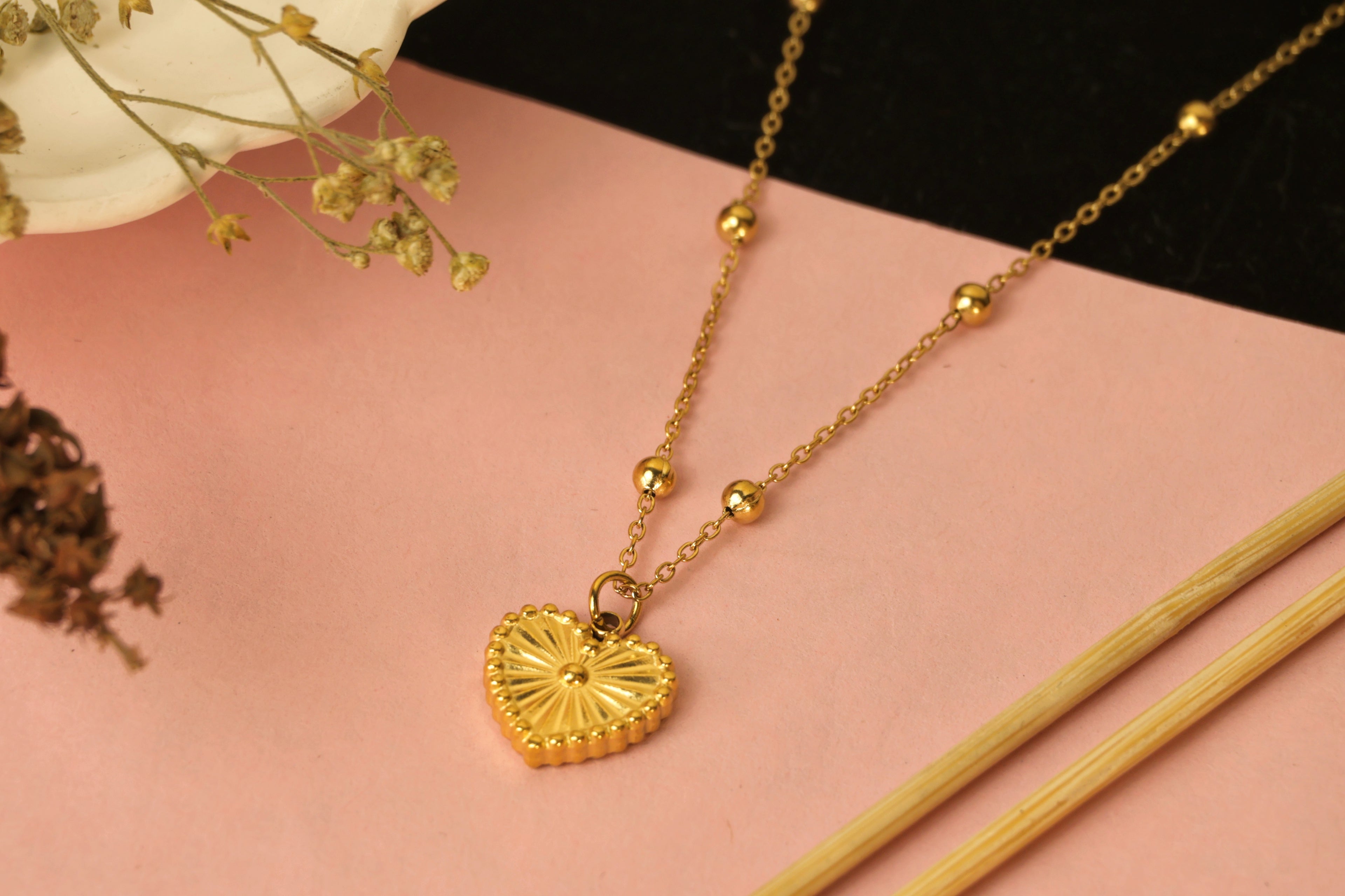 Day & Night Heart Necklace