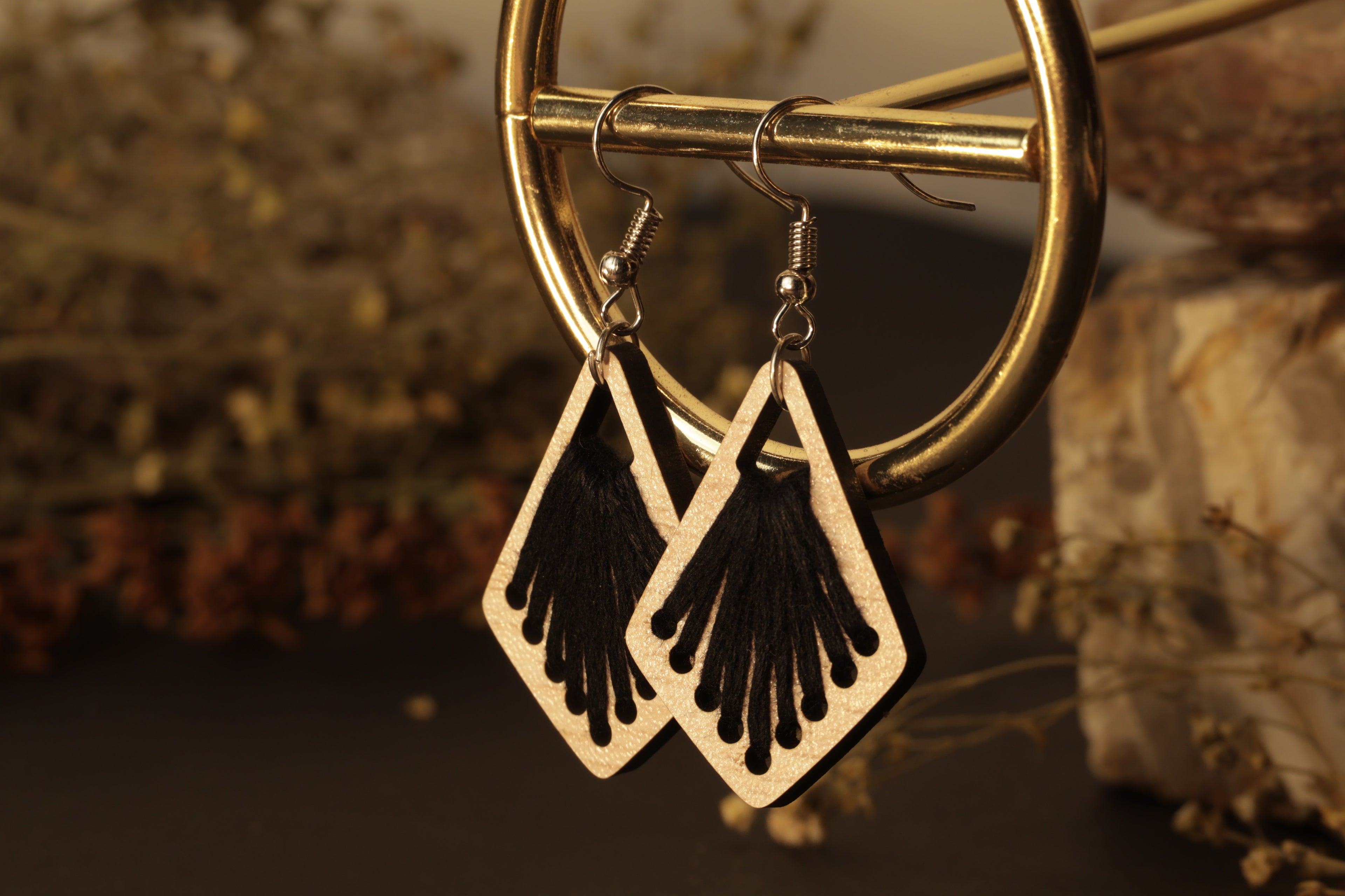 Noir Fan Dangles