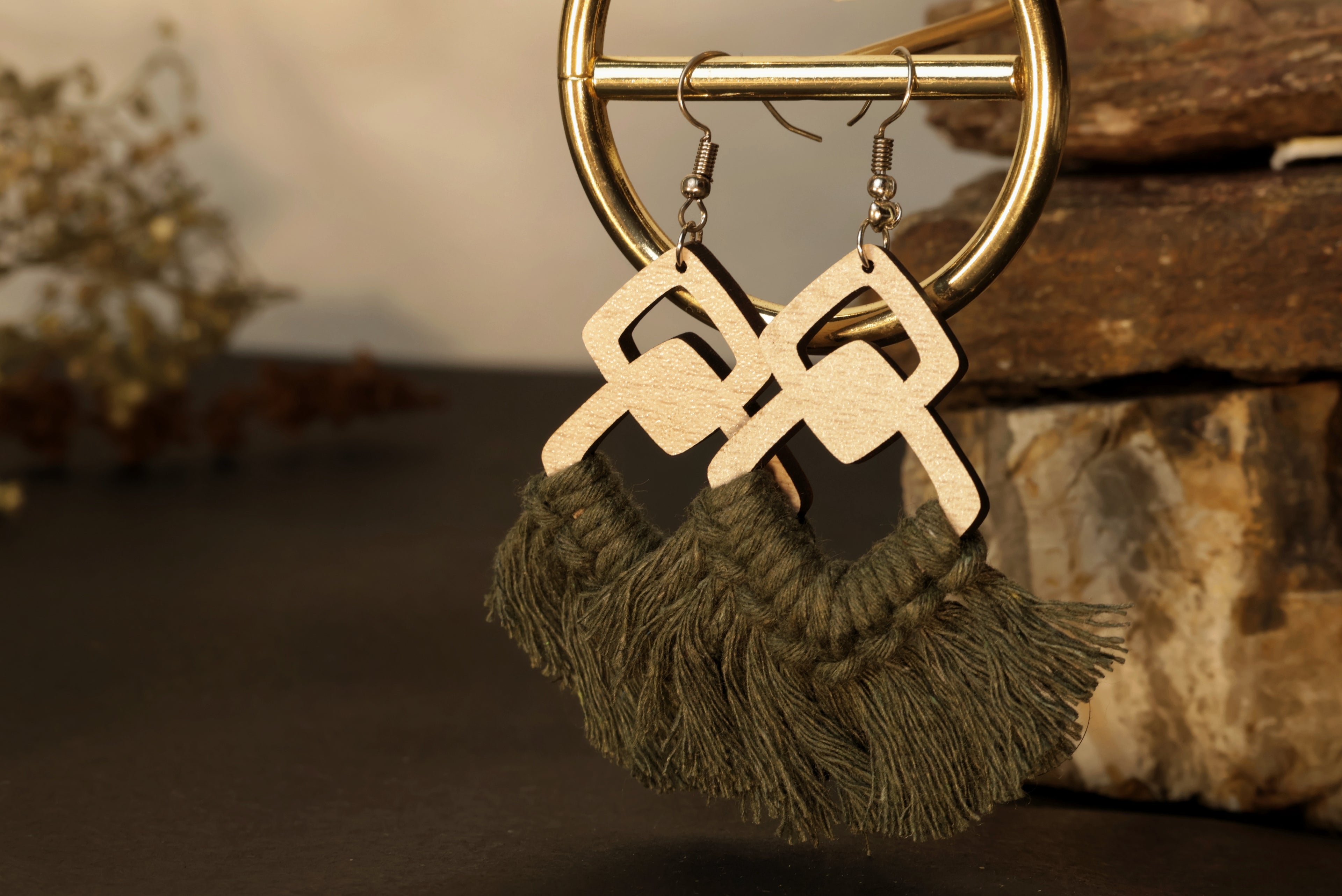 Olive Branch Earrings