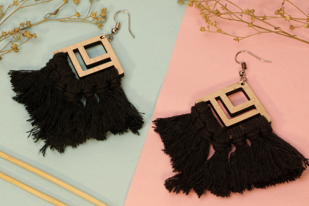Black Rose Tassels