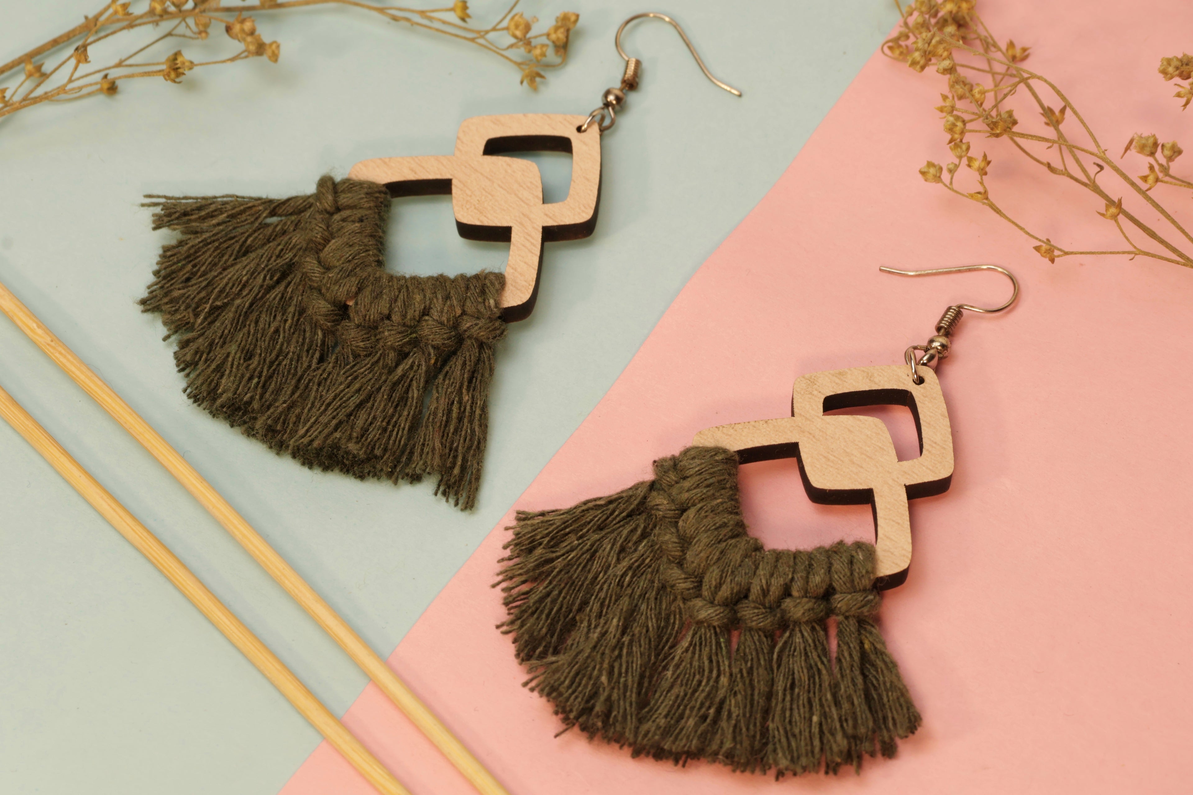 Olive Branch Earrings