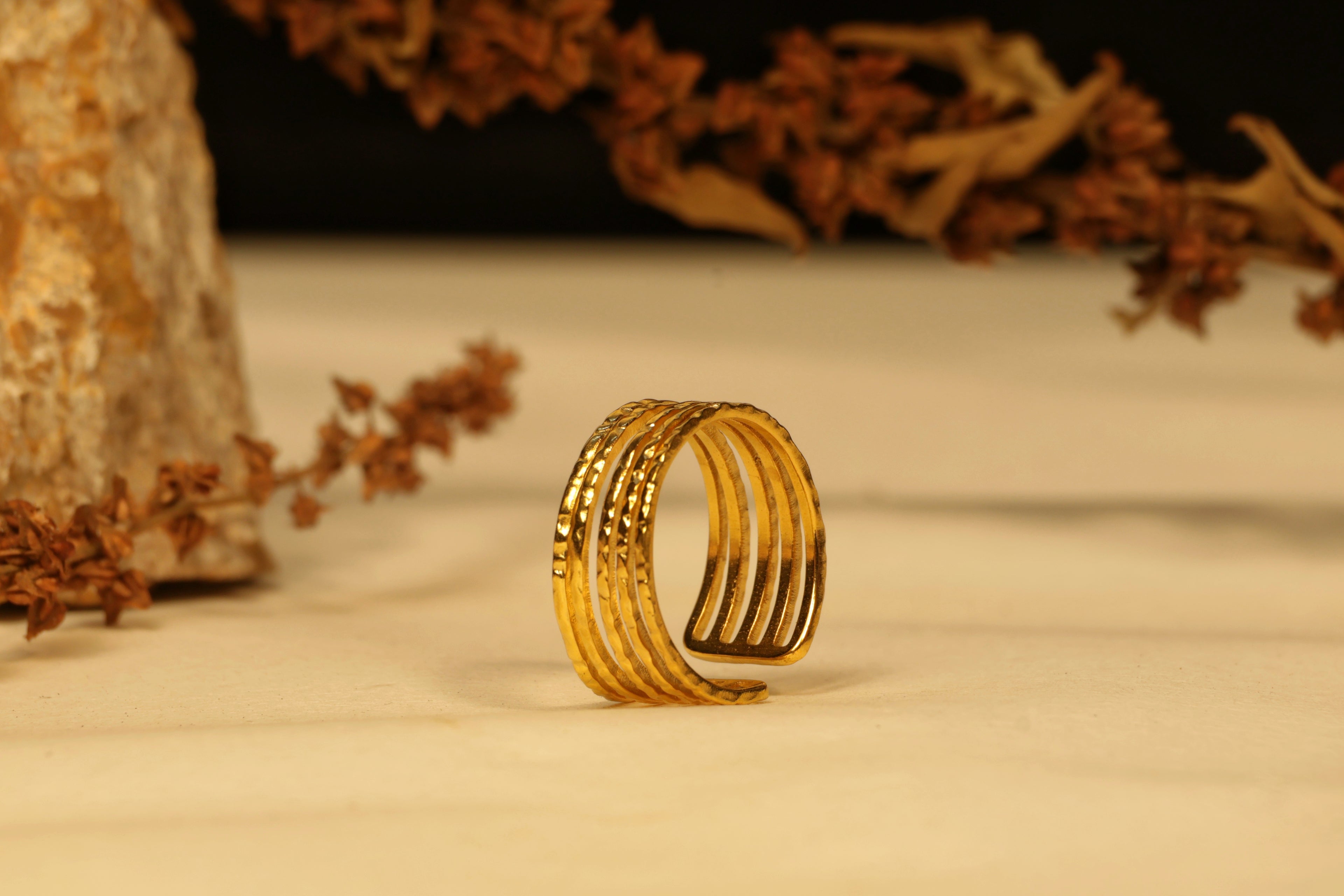 Gilded Ribbons Ring