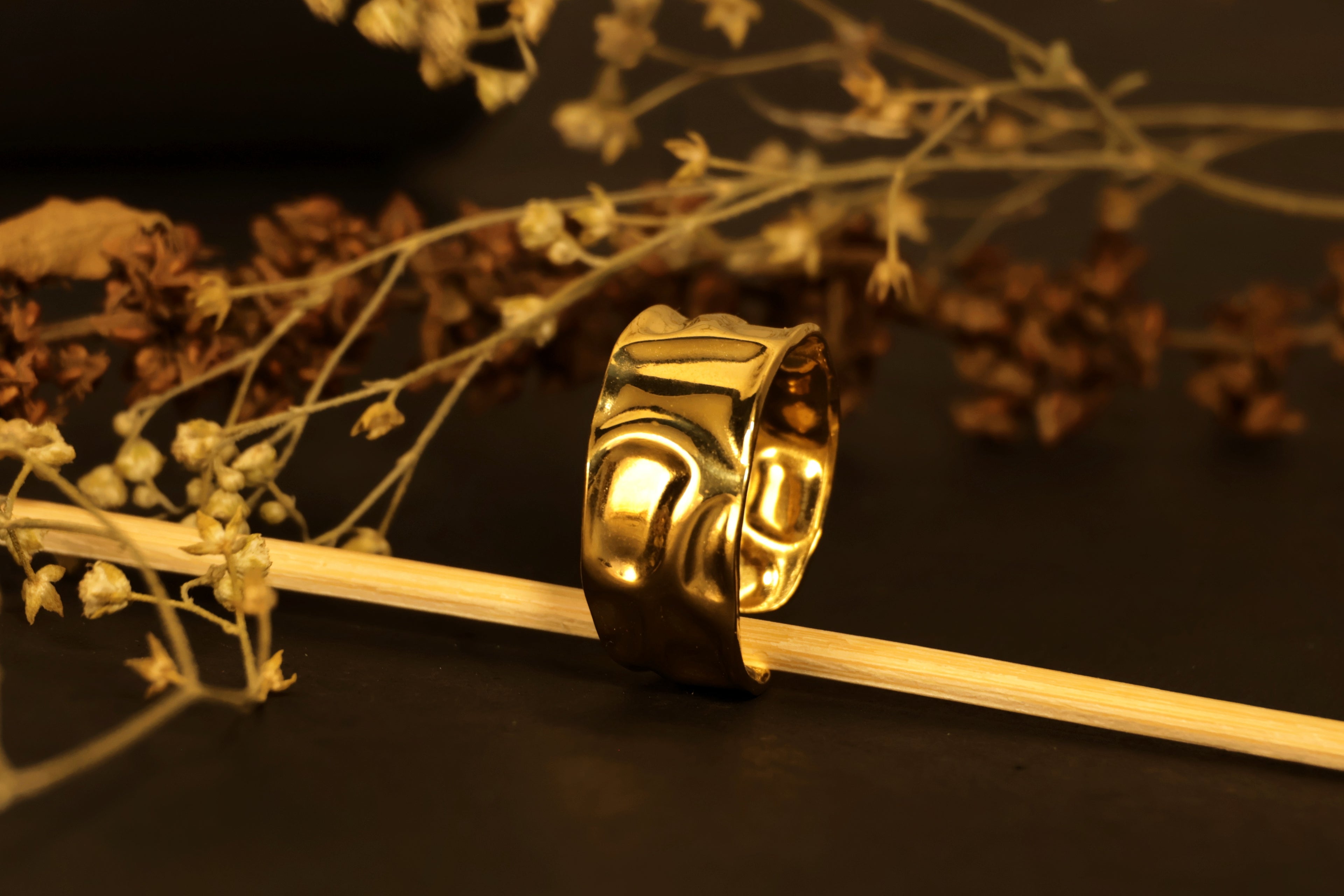 Molten Gold Ring