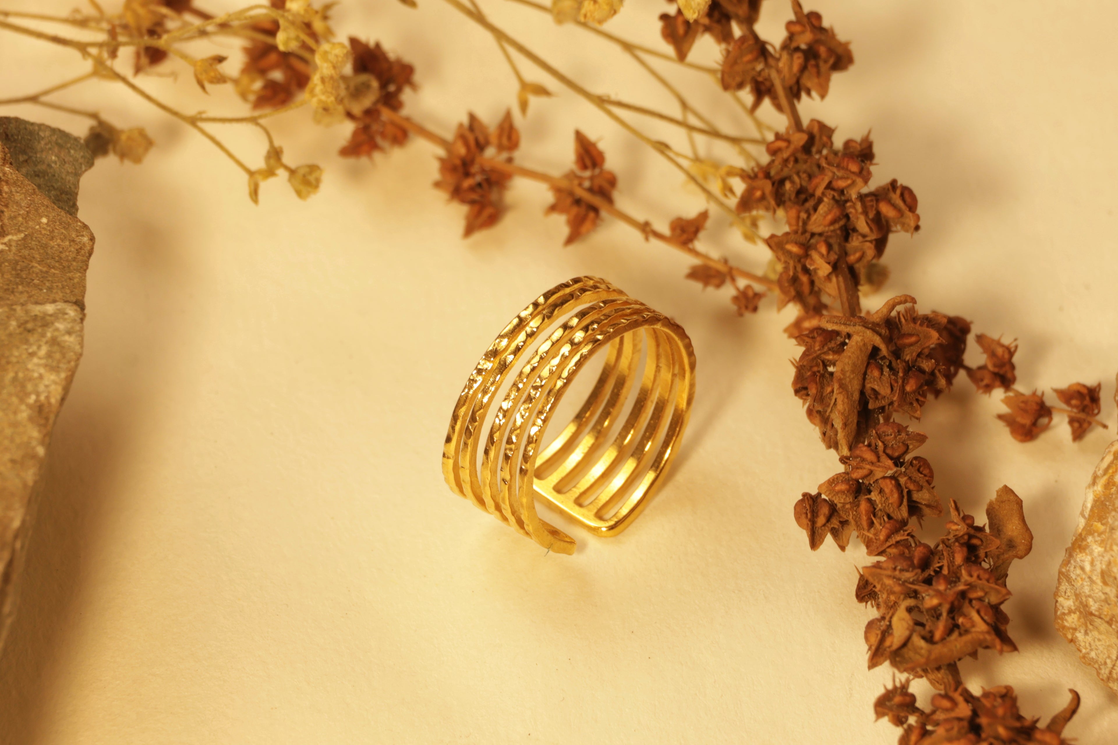 Gilded Ribbons Ring