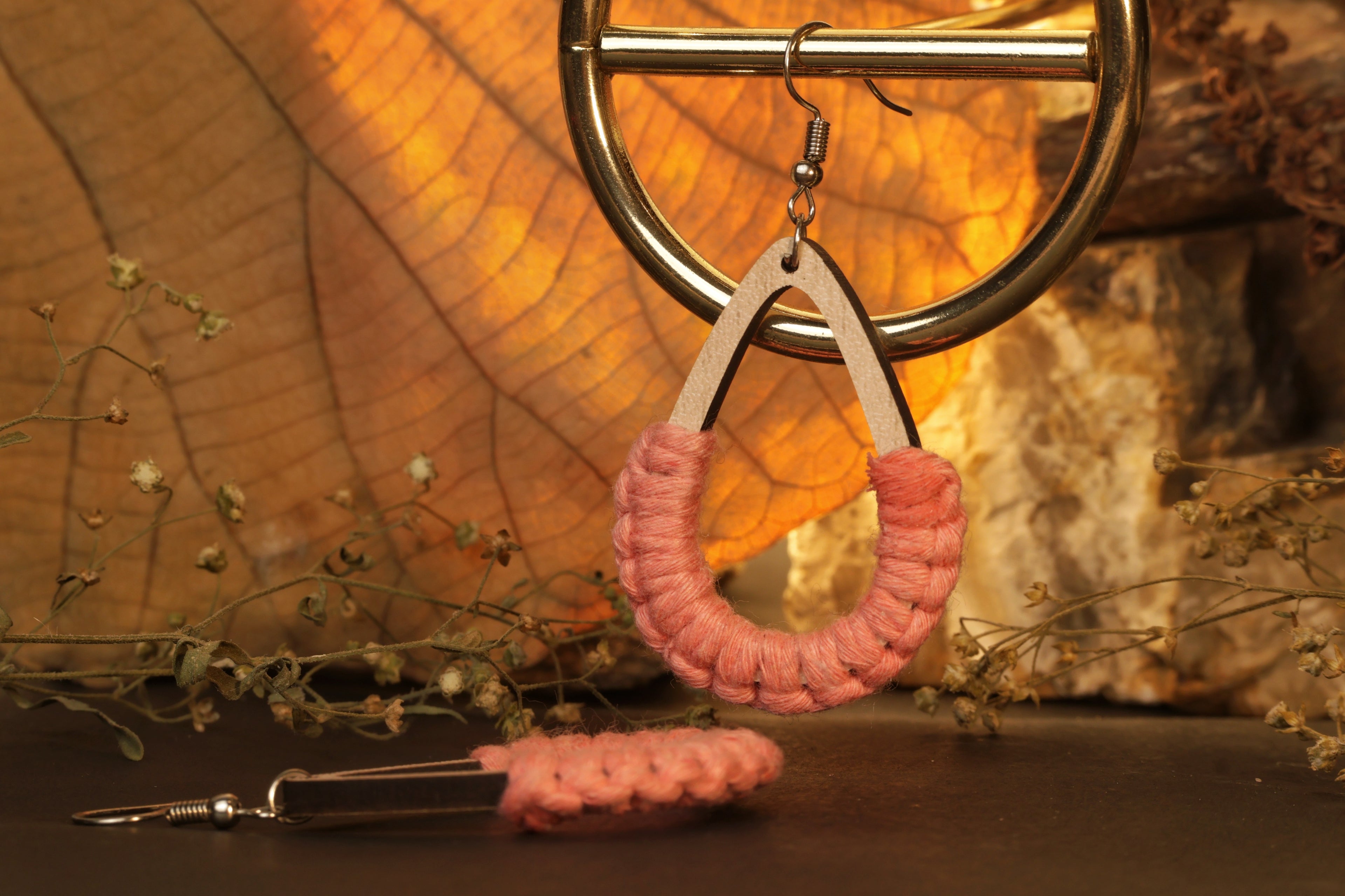 Peach Blossom Dangles