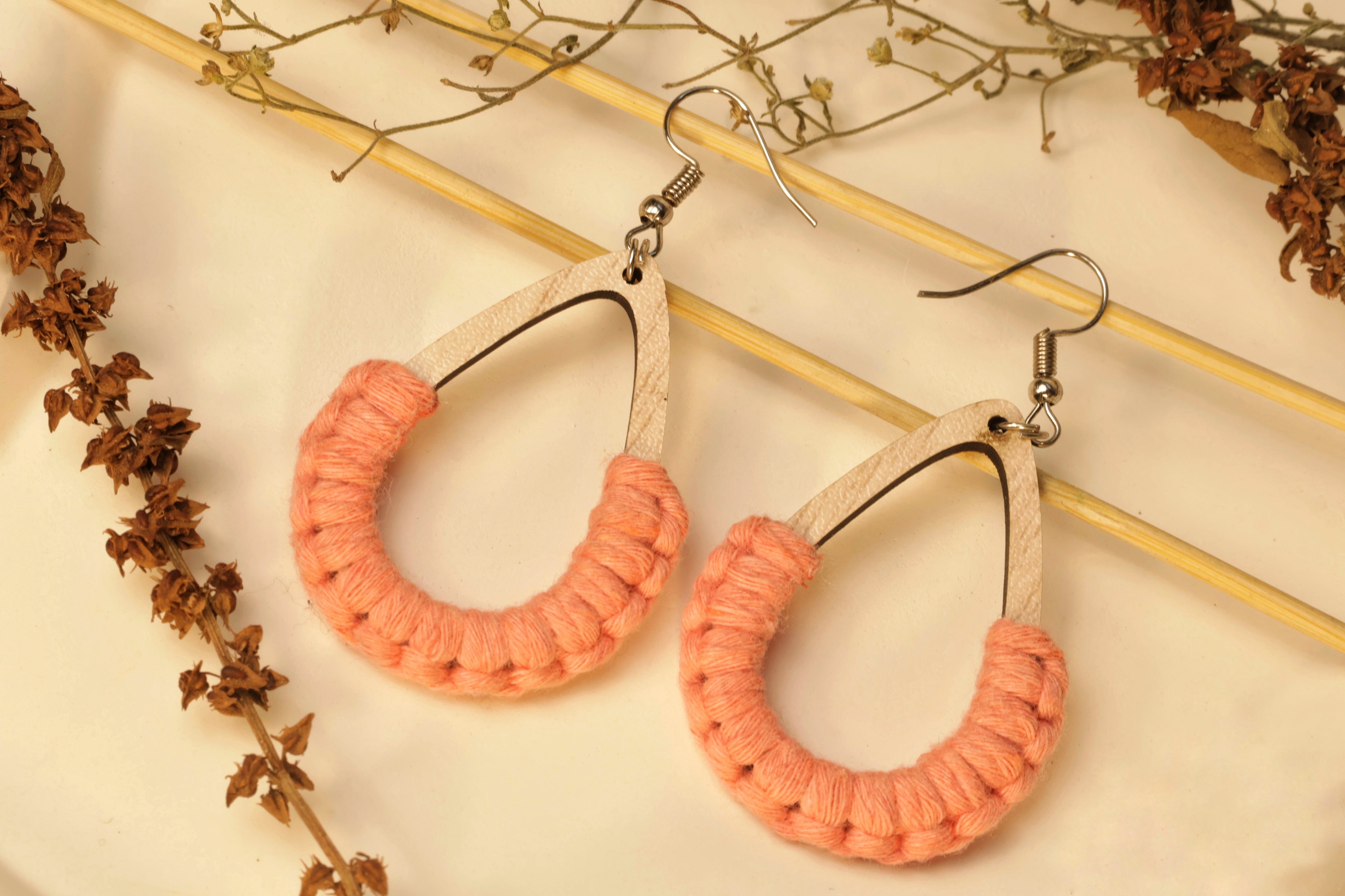 Peach Blossom Dangles