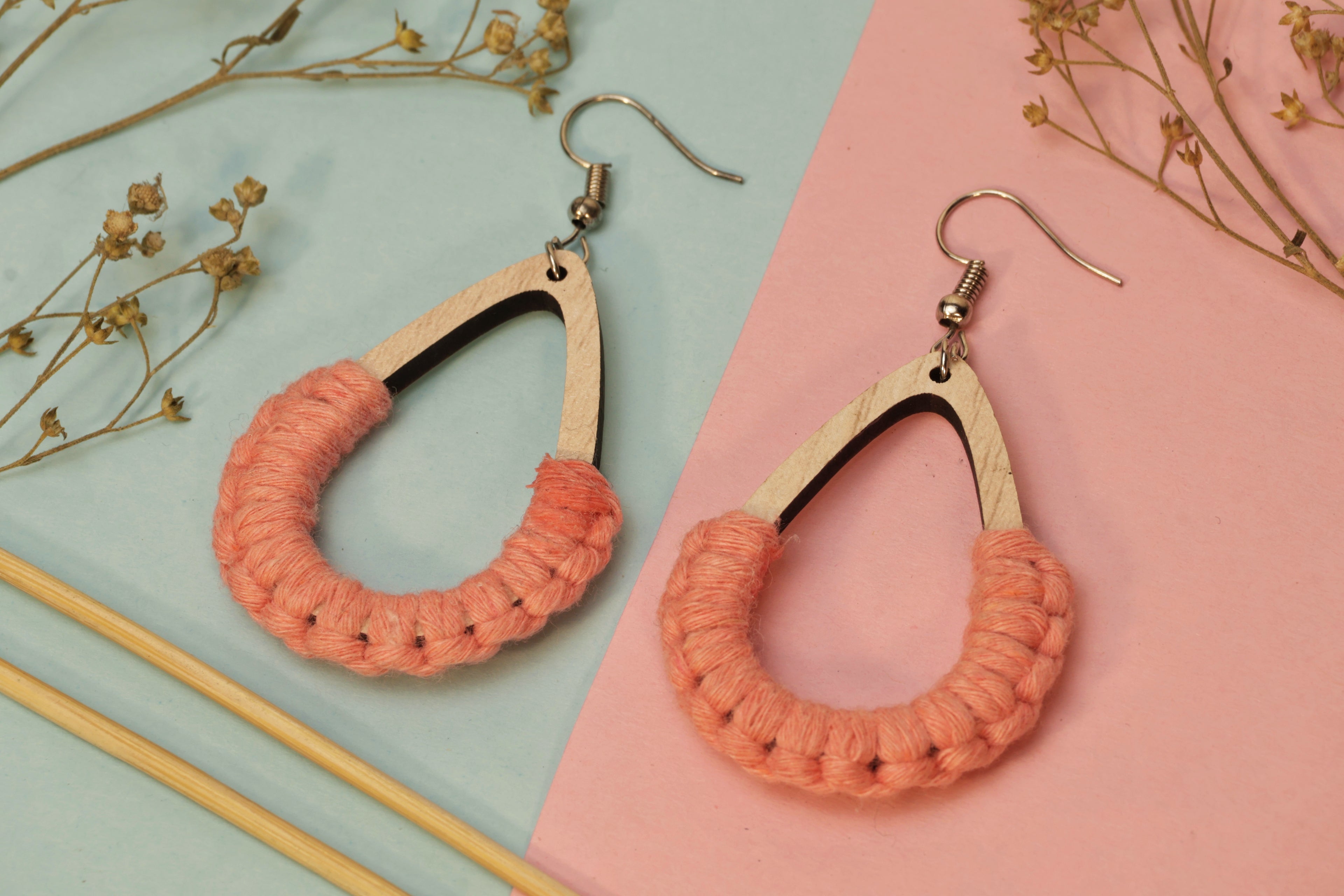 Peach Blossom Dangles