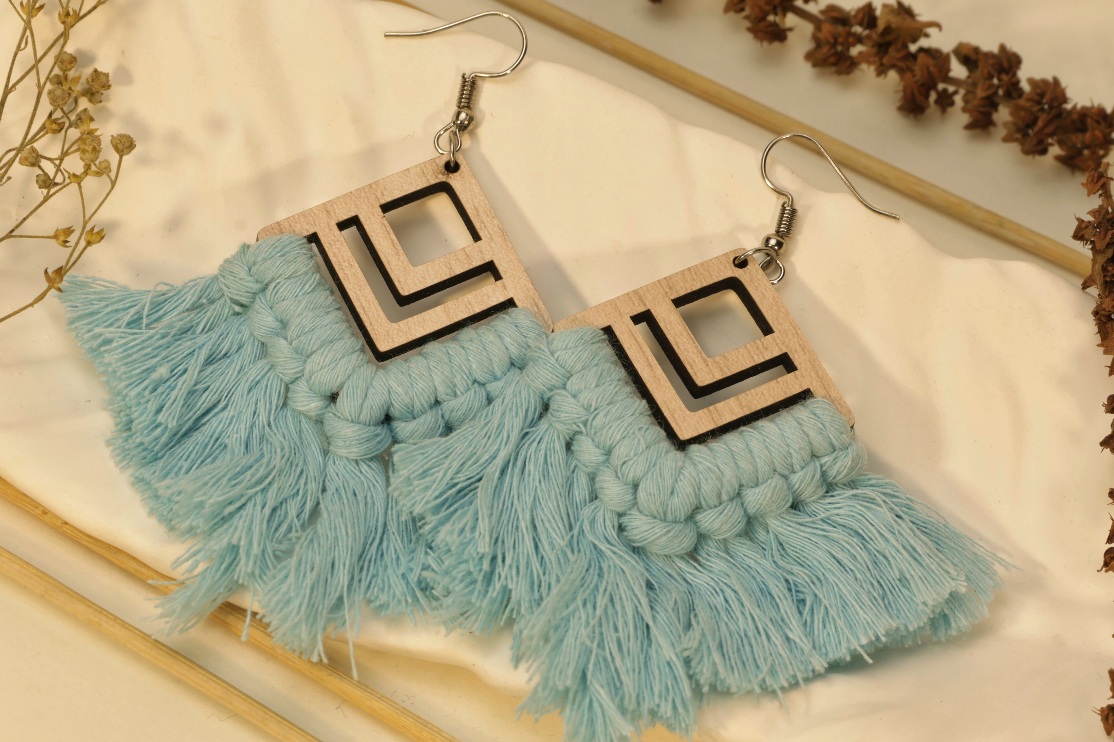 Serene Sky Tassels