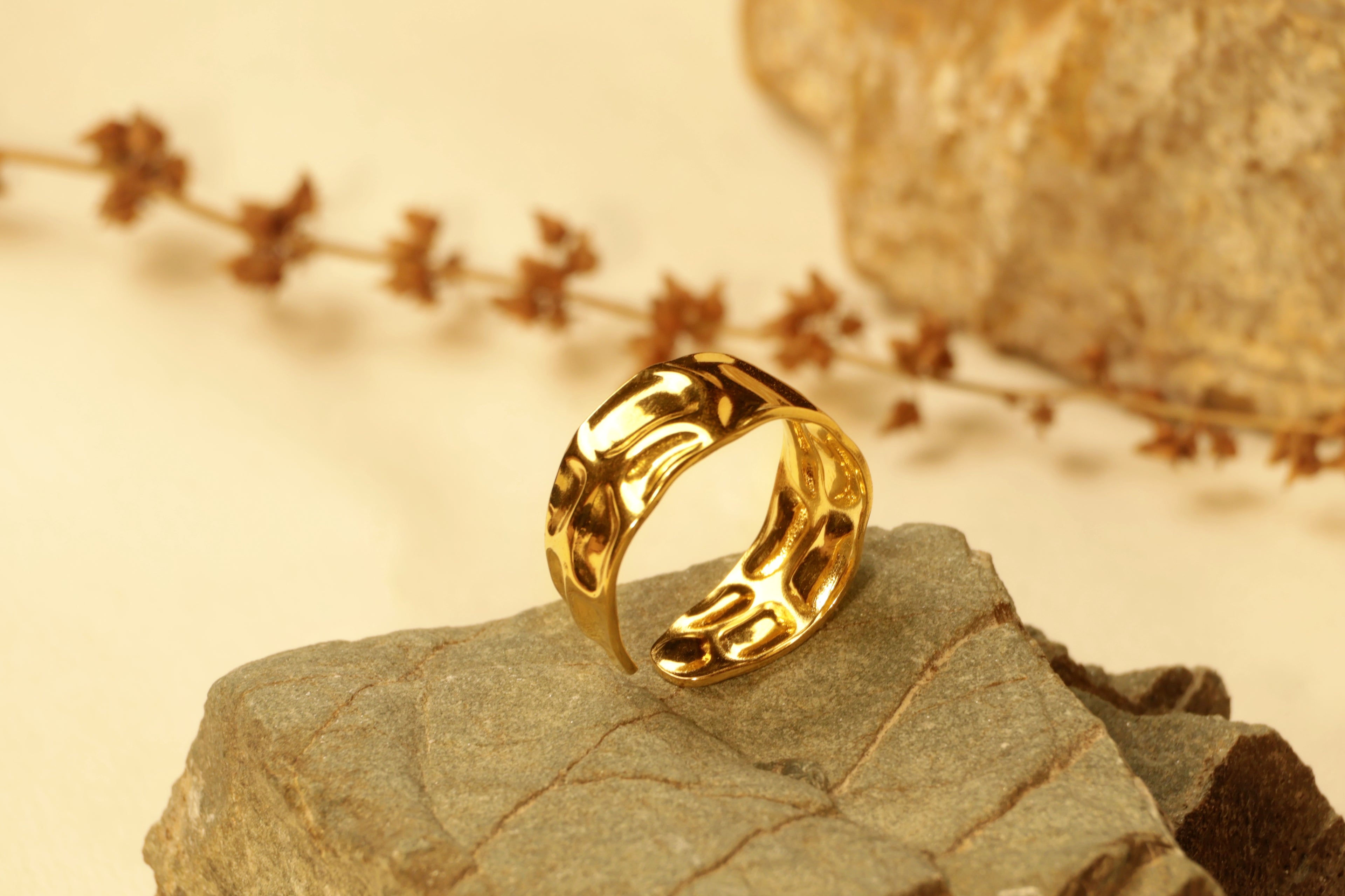 Molten Gold Ring