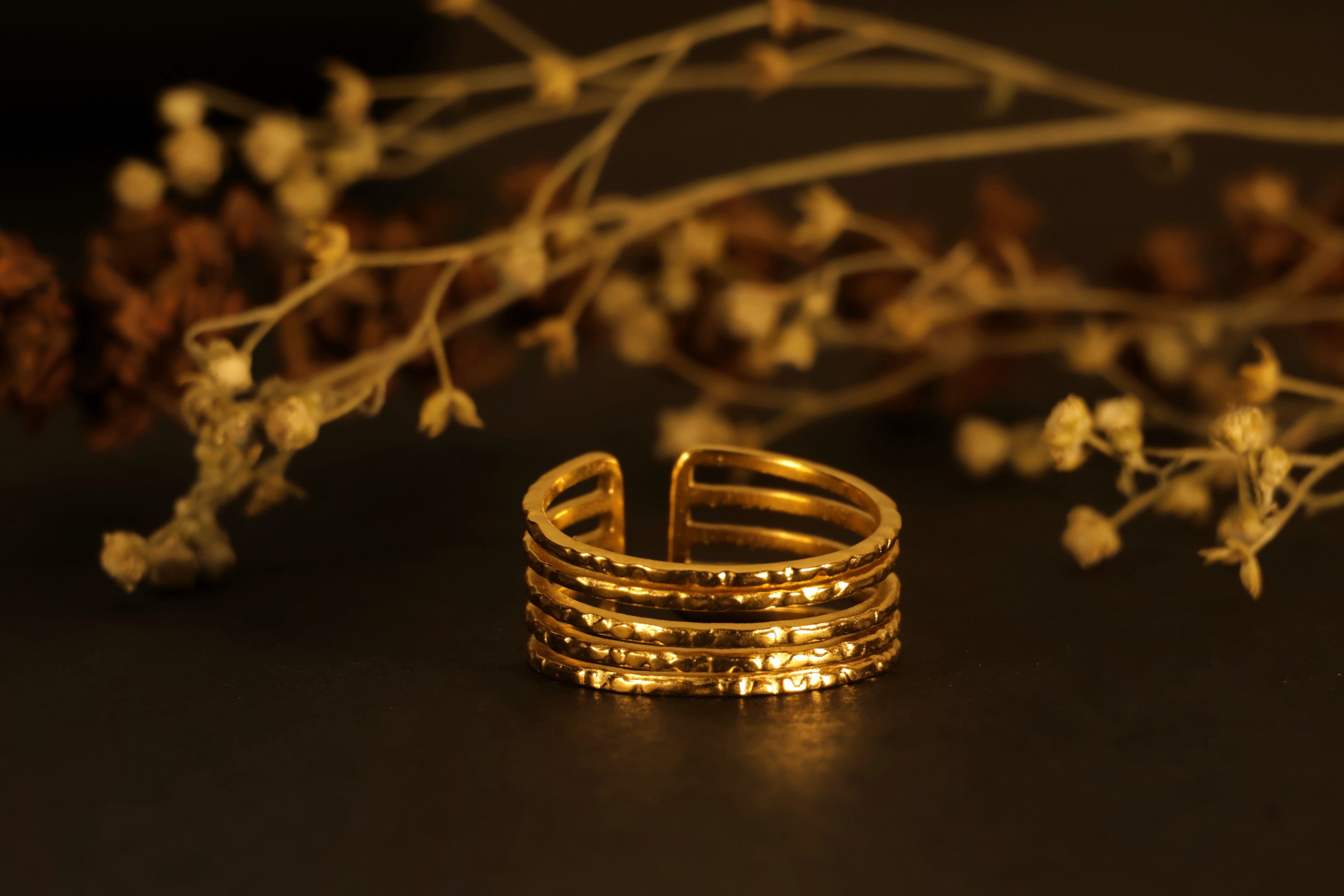 Gilded Ribbons Ring